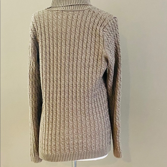 Calvin Klein Cable Knit Sweater Brown, Size L - Picture 3 of 4